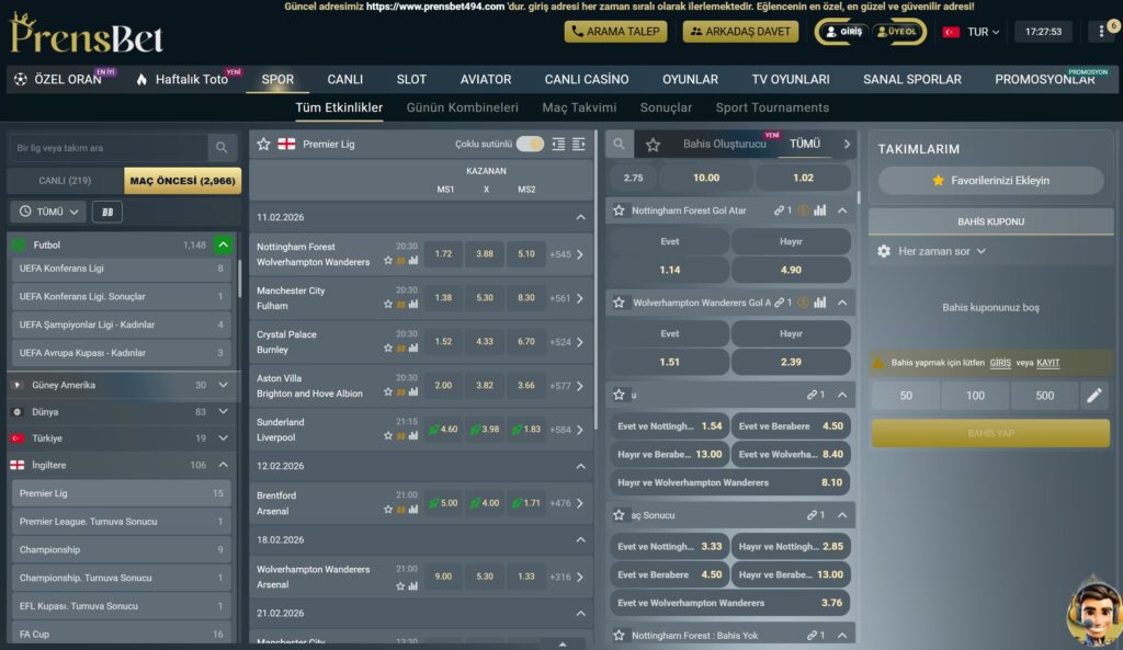 prensbet iki ihtimalli bahisler
